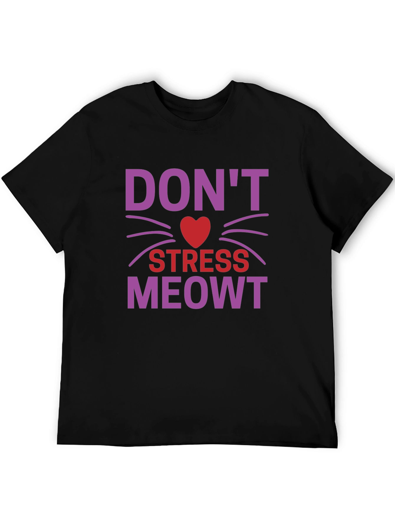 Dont Stress Meowt T-Shirt - Cat Lover Tee
