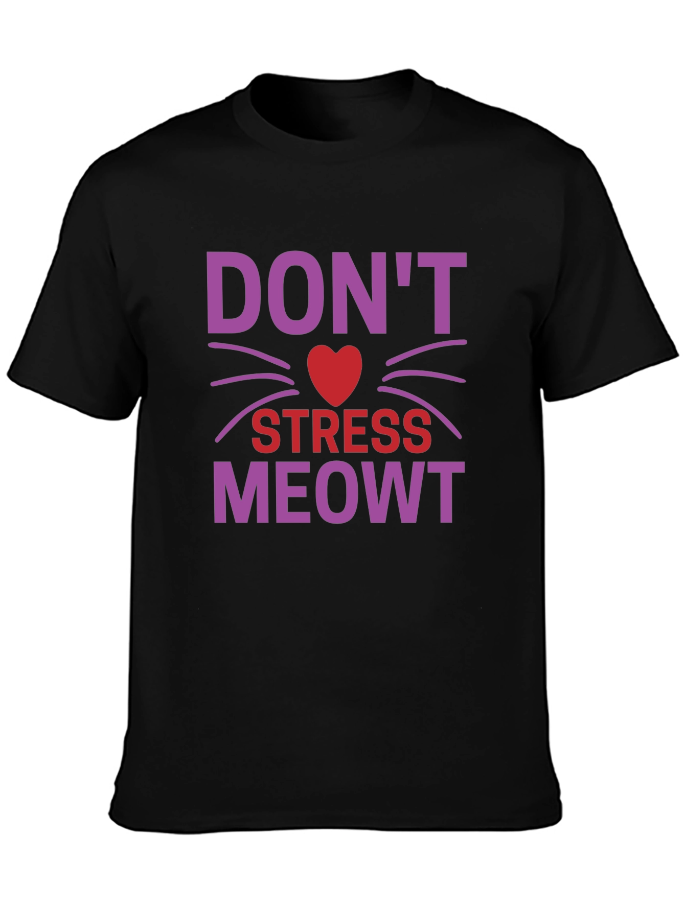 Dont Stress Meowt T-Shirt - Cat Lover Tee