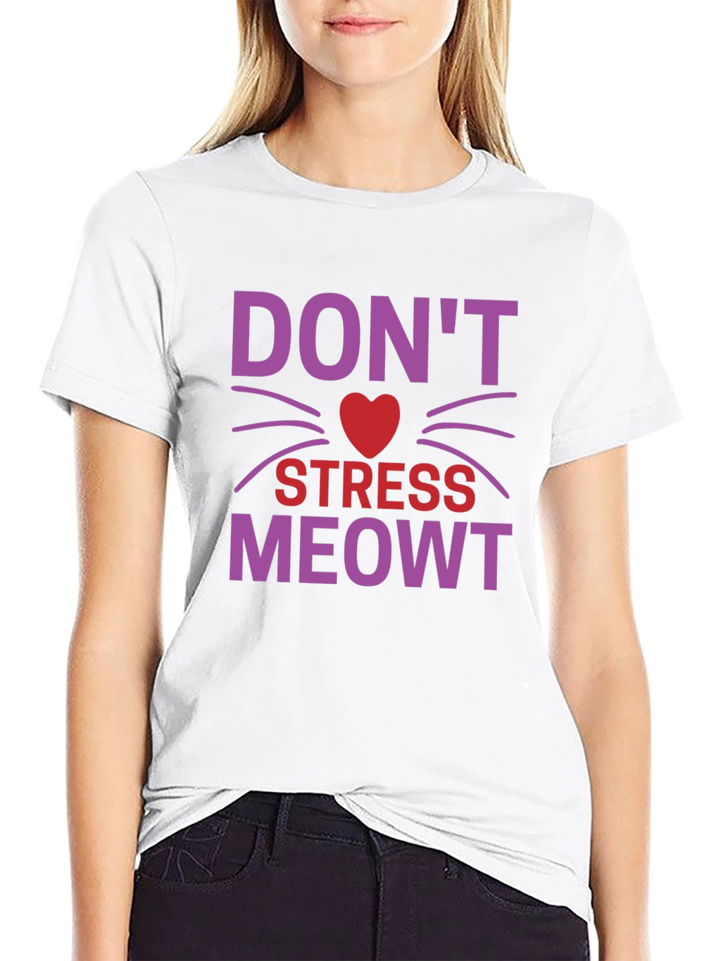 Dont Stress Meowt T-Shirt - Cat Lover Tee