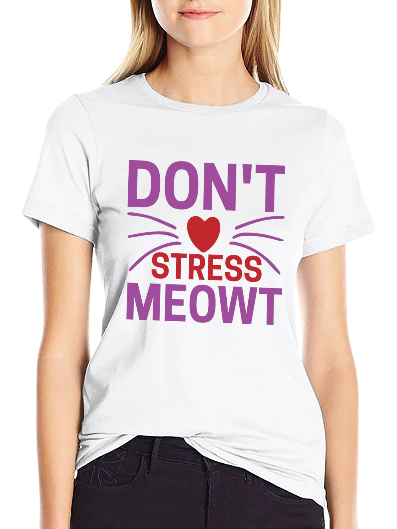 Dont Stress Meowt T-Shirt - Cat Lover Tee