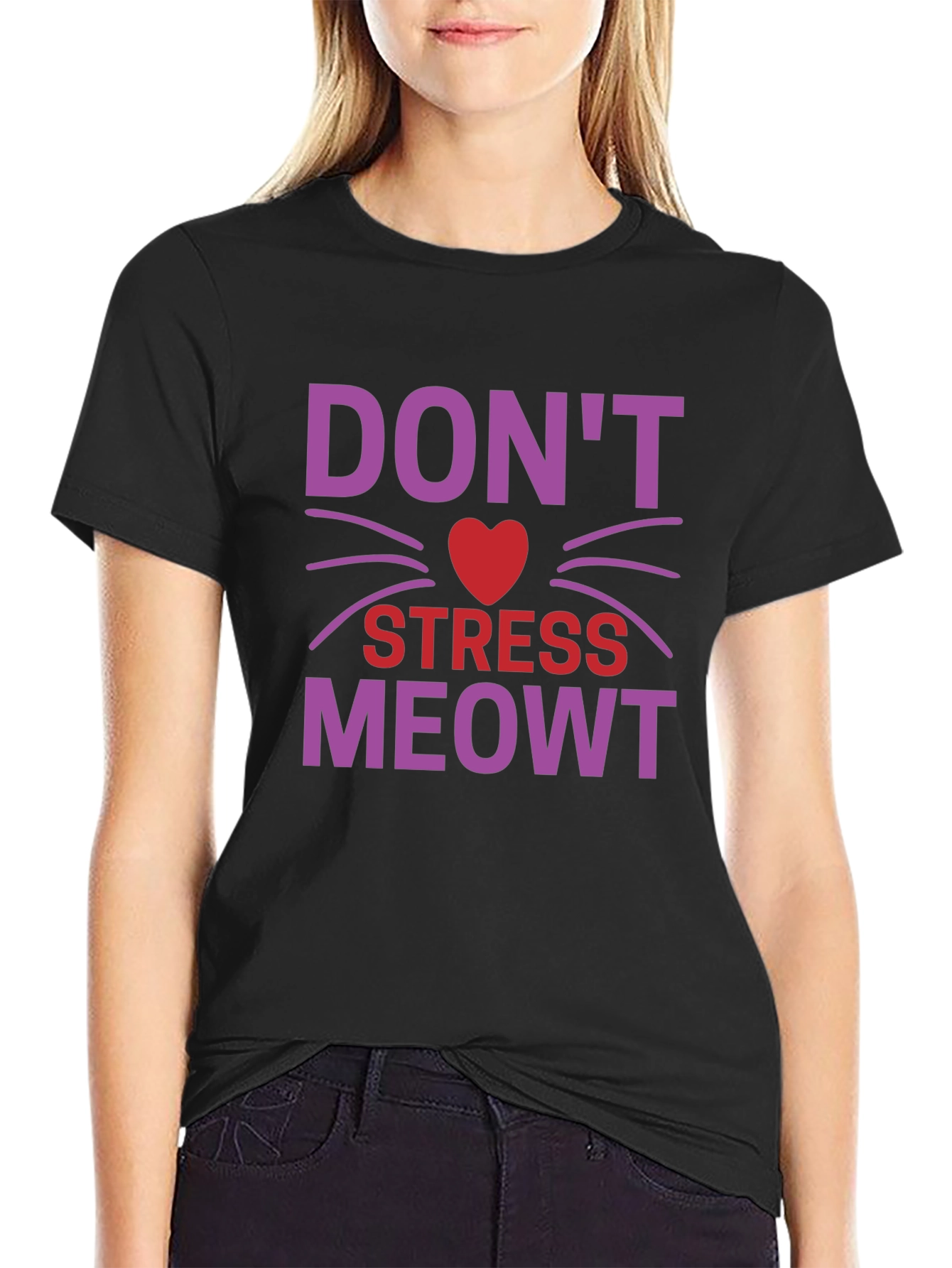 Dont Stress Meowt T-Shirt - Cat Lover Tee