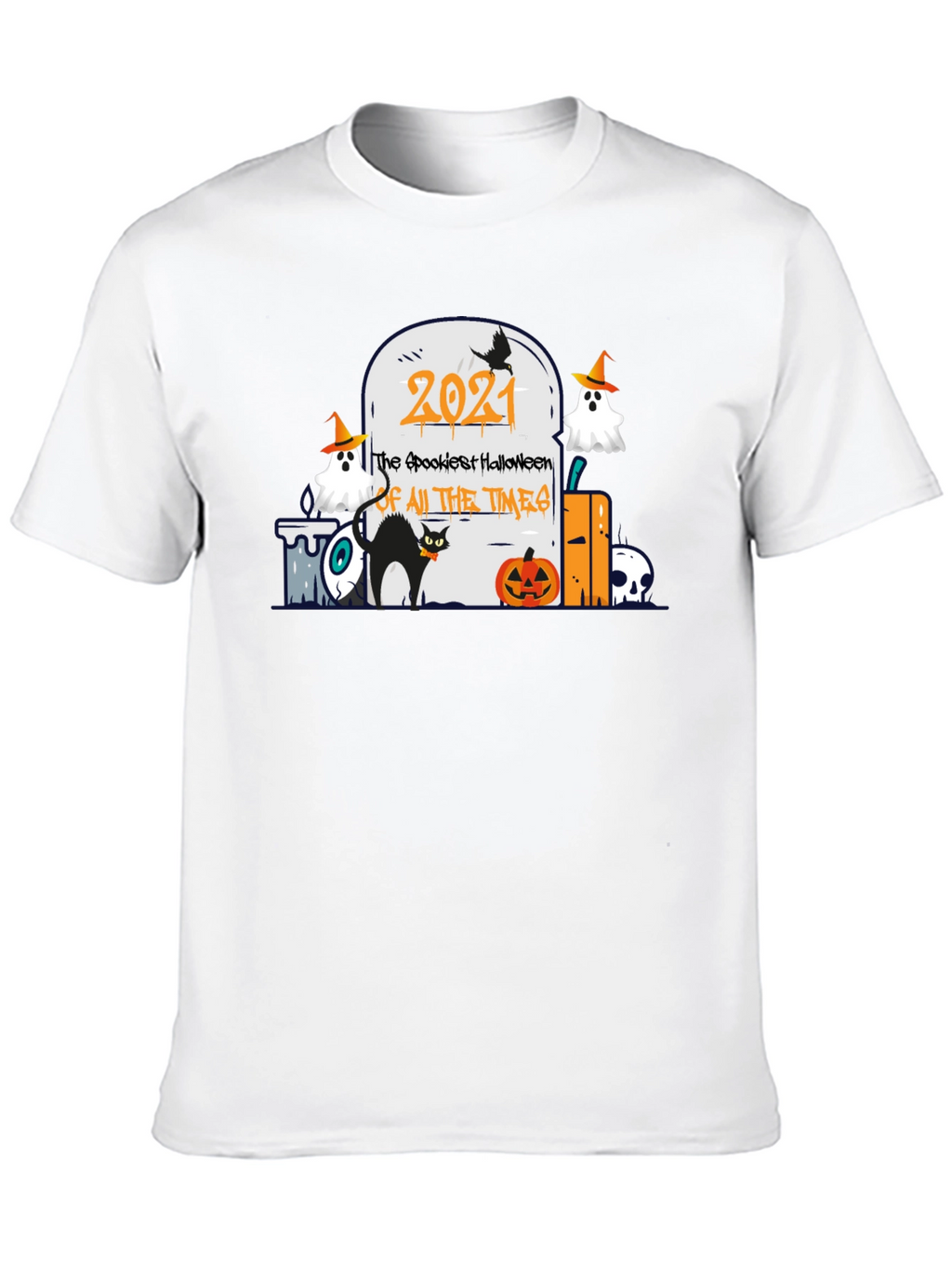Spookiest Halloween 2021 Black T-Shirt