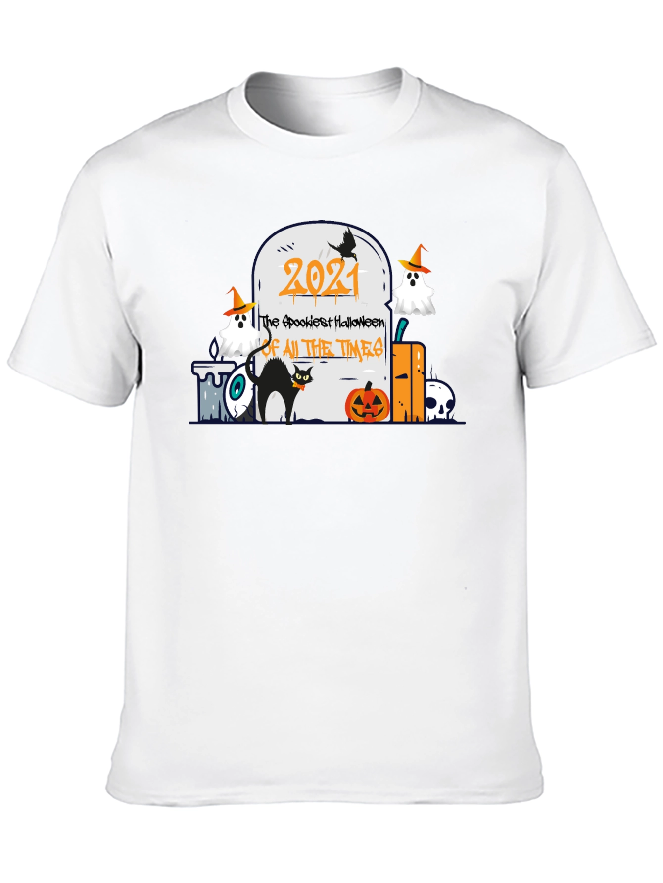 Spookiest Halloween 2021 Black T-Shirt