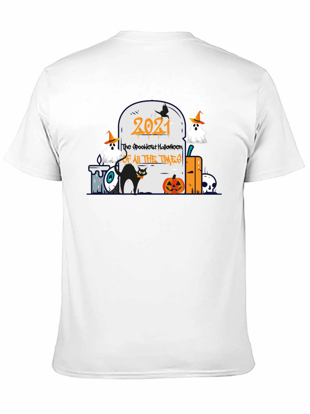 Spookiest Halloween 2021 Black T-Shirt