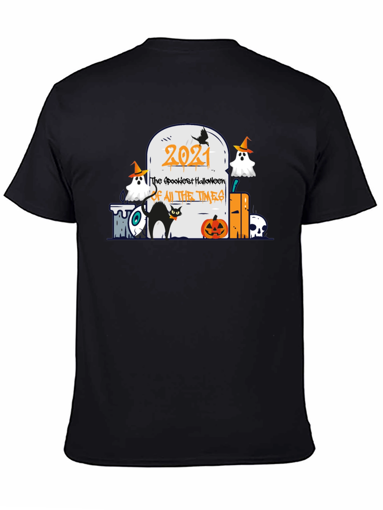 Spookiest Halloween 2021 Black T-Shirt