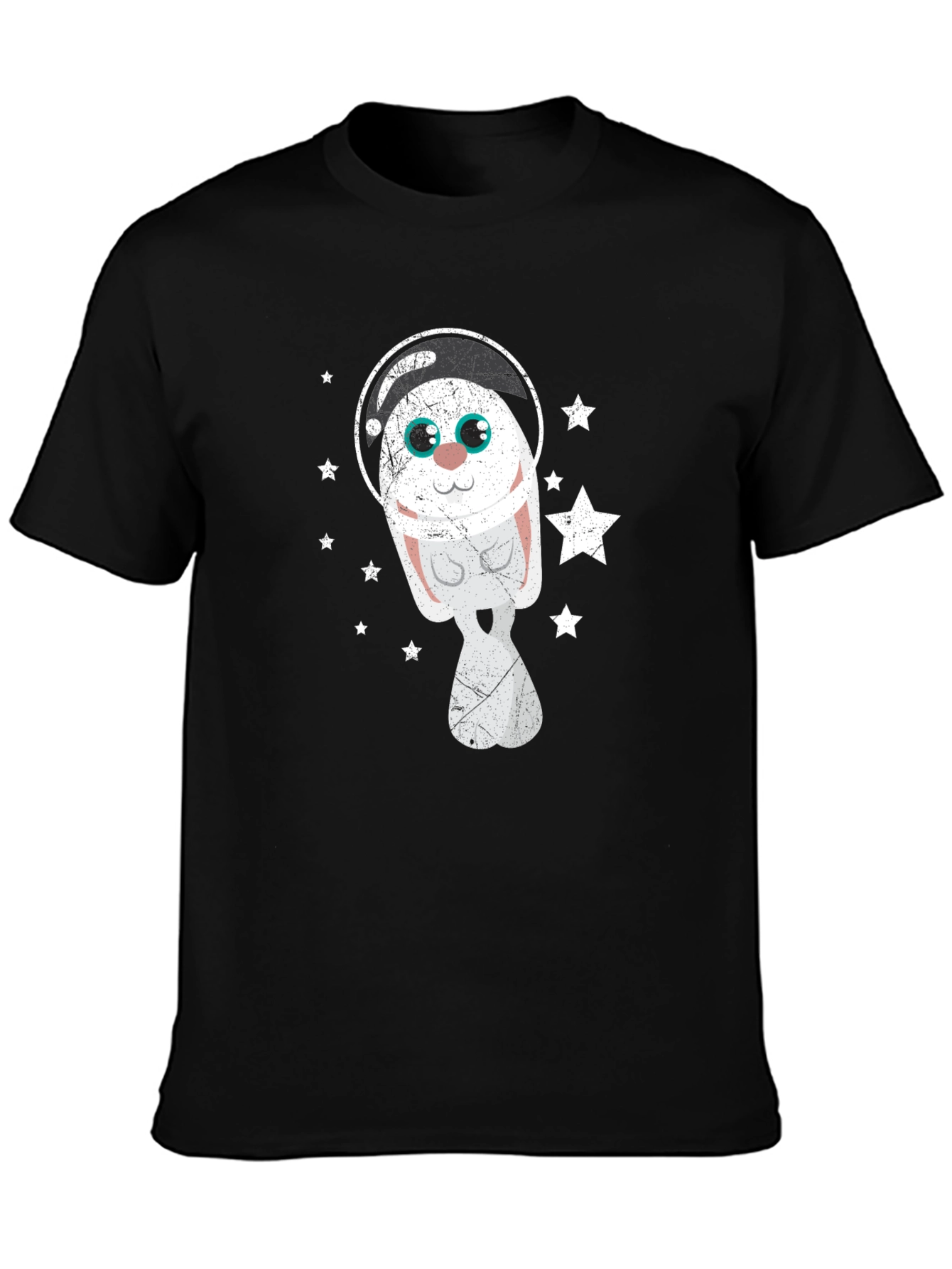 Astronaut Bunny Graphic Tee - Space Rabbit T-Shirt