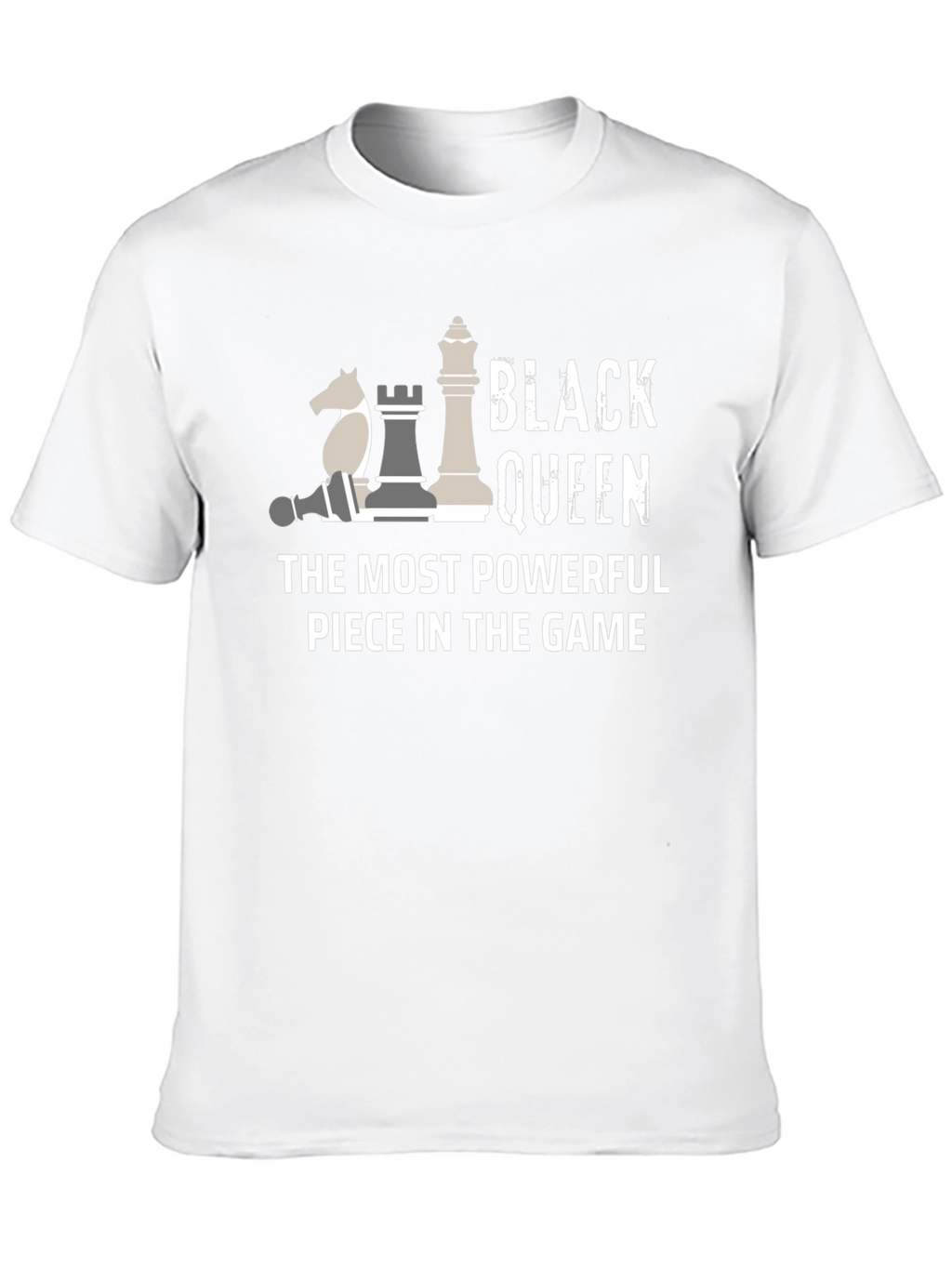 Black Queen Chess Piece T-Shirt - Powerful Game