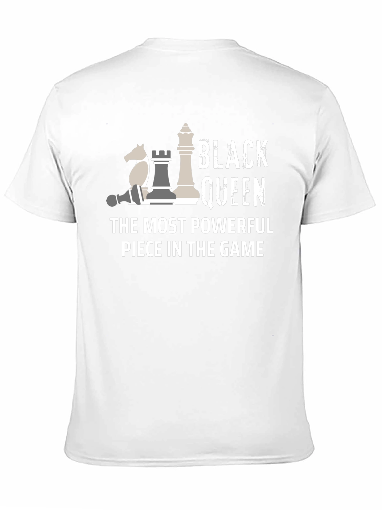 Black Queen Chess Piece T-Shirt - Powerful Game