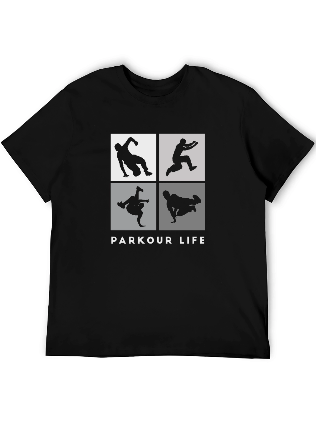 Parkour Life Black Graphic Tee - Urban Style