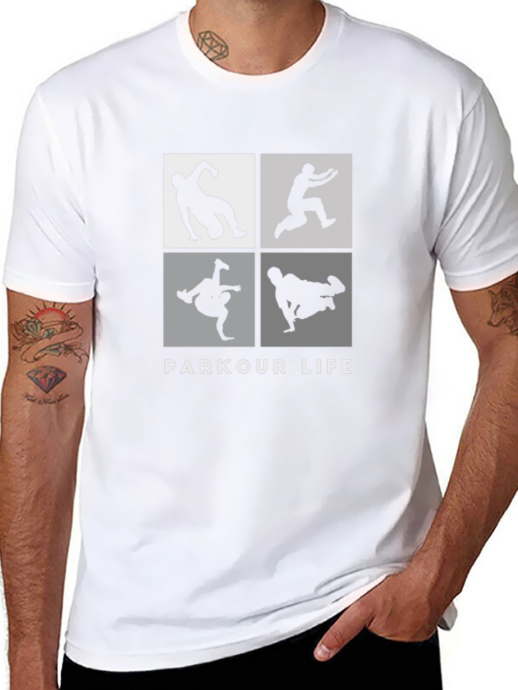 Parkour Life Black Graphic Tee - Urban Style
