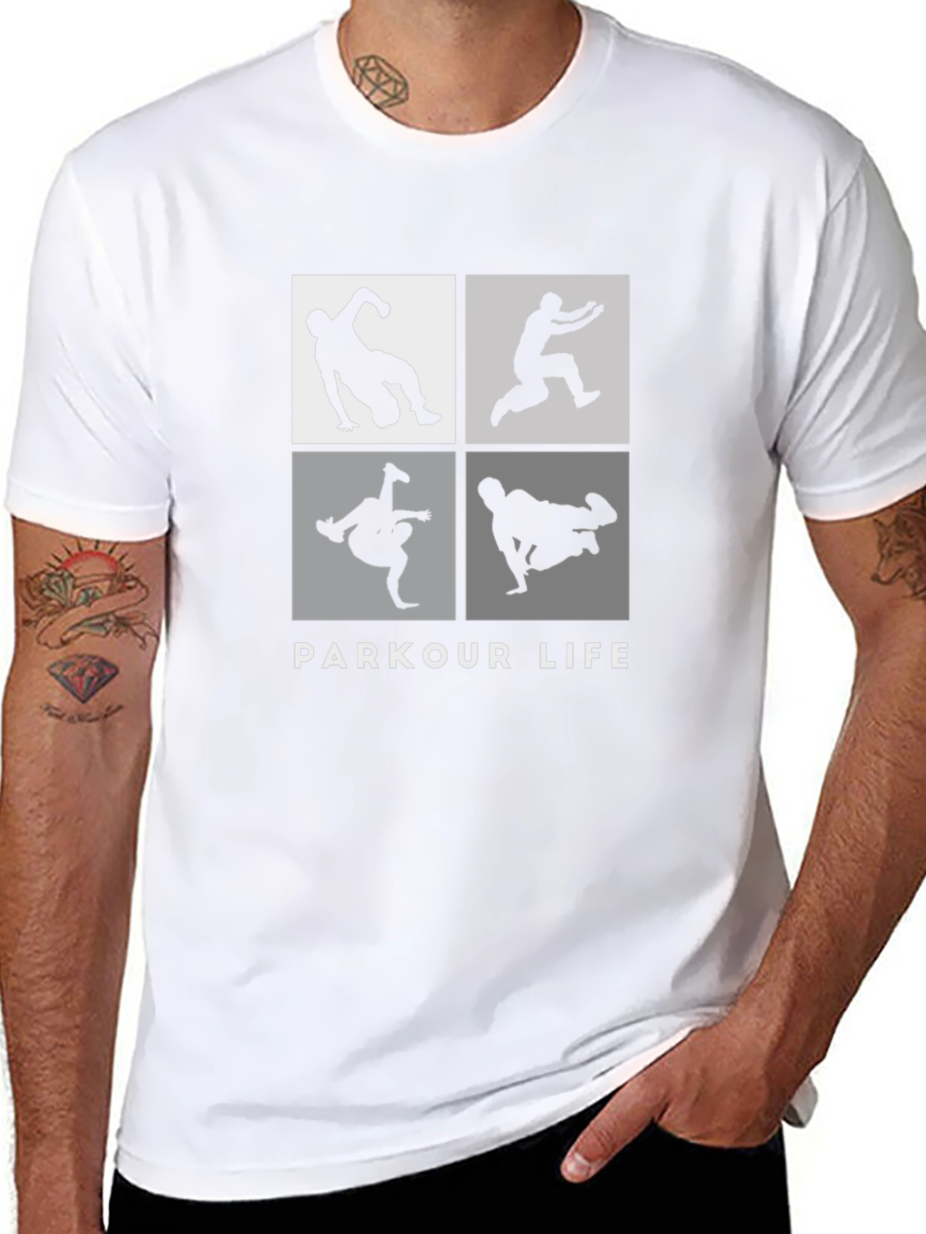 Parkour Life Black Graphic Tee - Urban Style