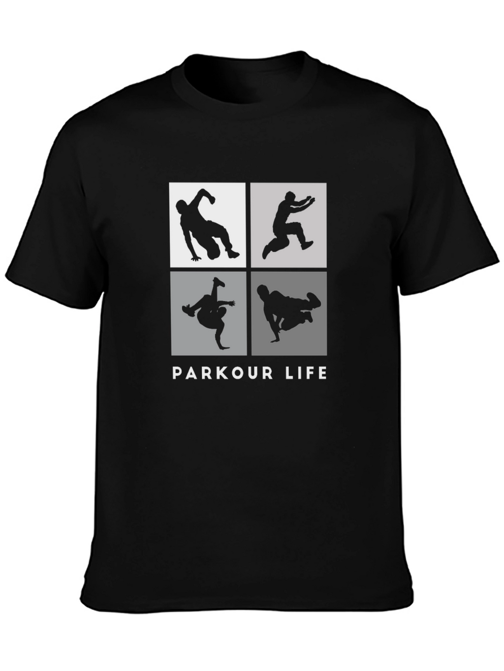 Parkour Life Black Graphic Tee - Urban Style