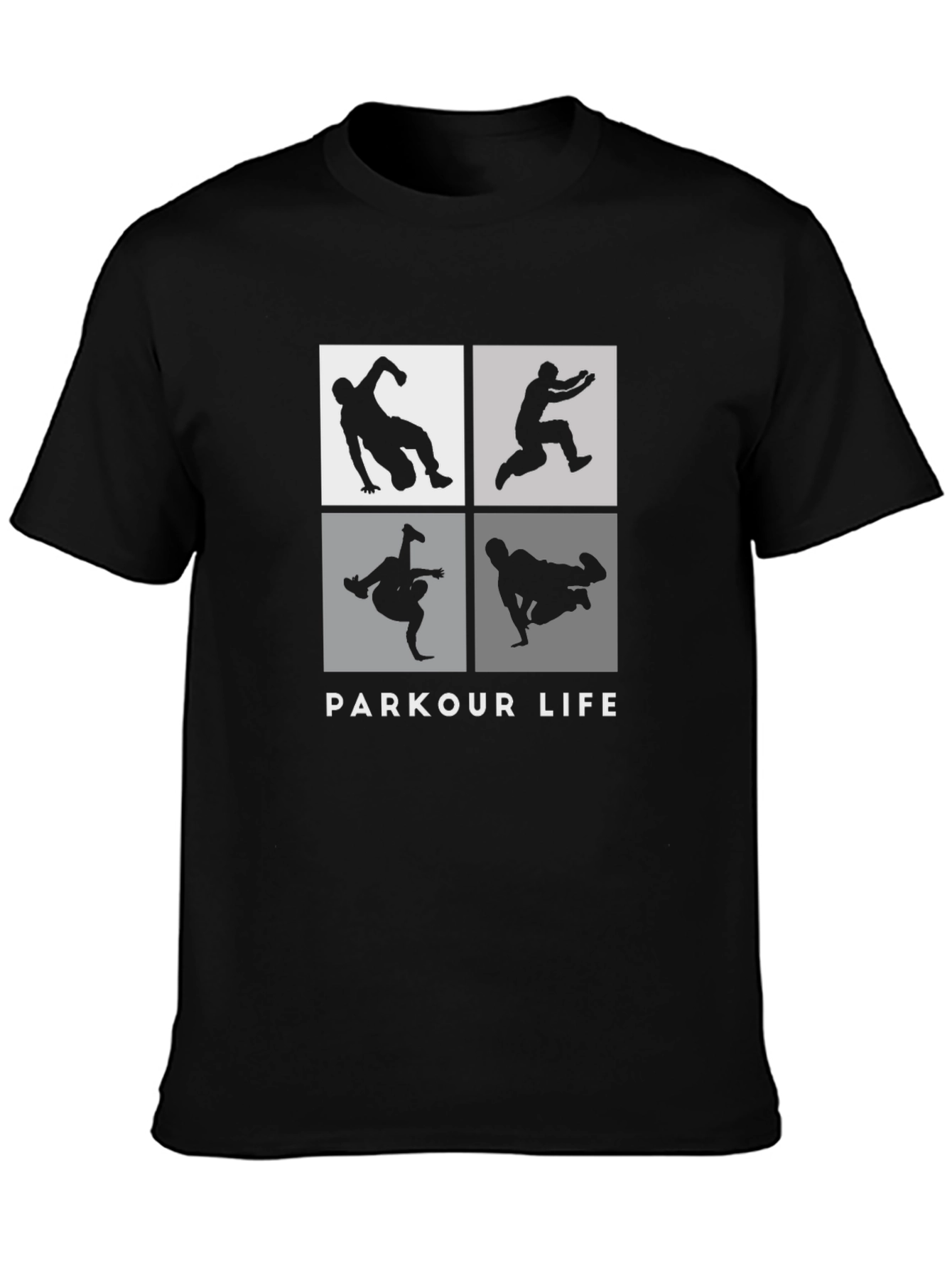 Parkour Life Black Graphic Tee - Urban Style