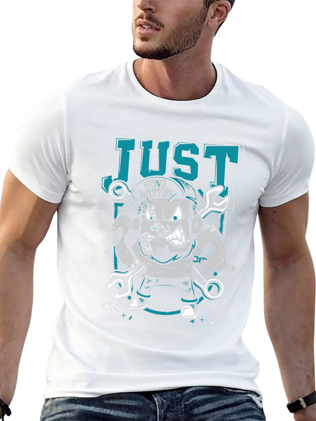 Stance Nation Cartoon Mechanic Graphic Tee