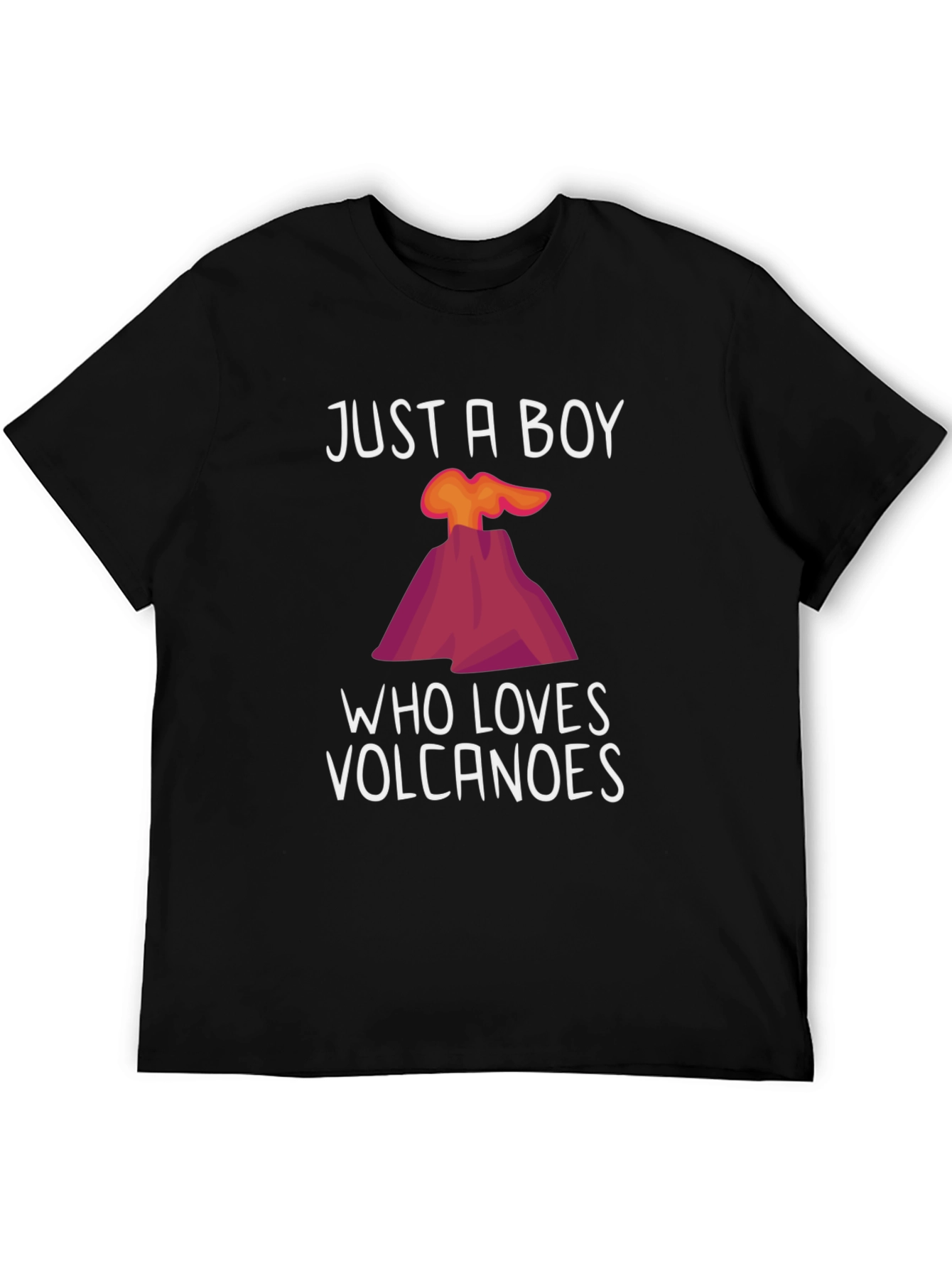 Just a Boy Who Loves Volcanoes Graphic Tee