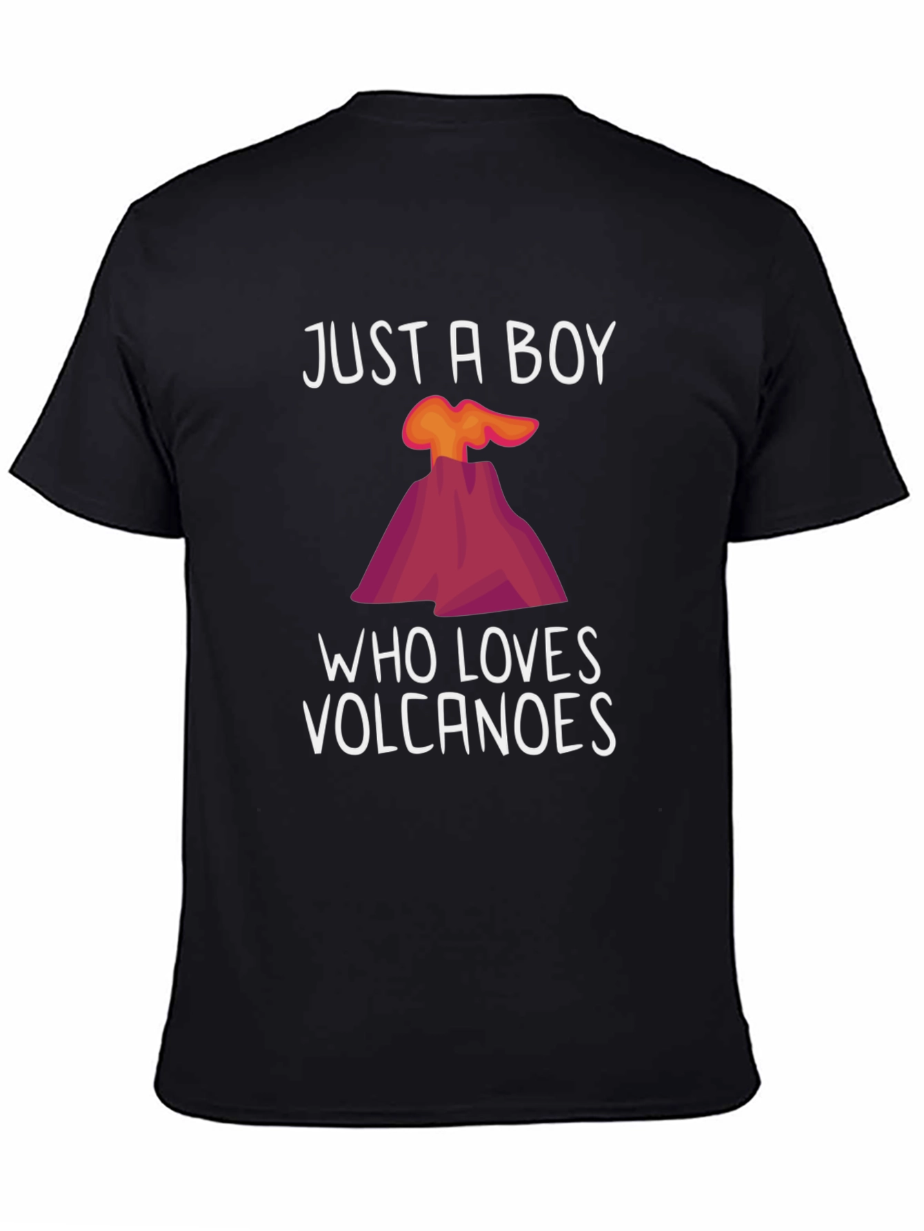 Just a Boy Who Loves Volcanoes Graphic Tee