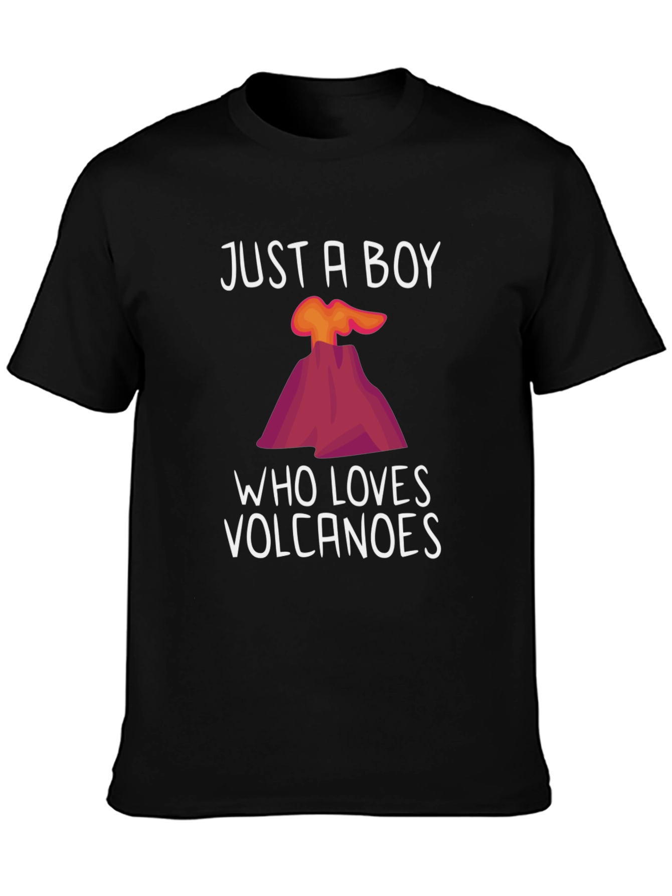 Just a Boy Who Loves Volcanoes Graphic Tee
