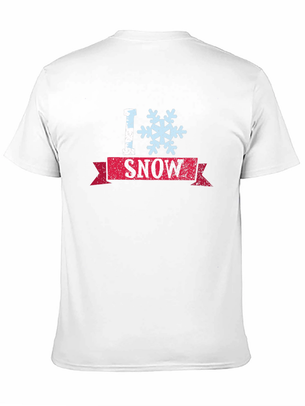 I Snowflake Snow Graphic T-Shirt - Black