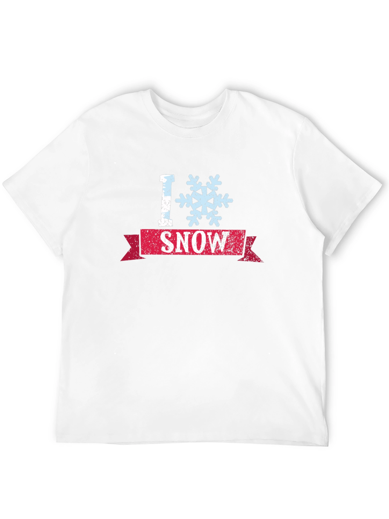 I Snowflake Snow Graphic T-Shirt - Black