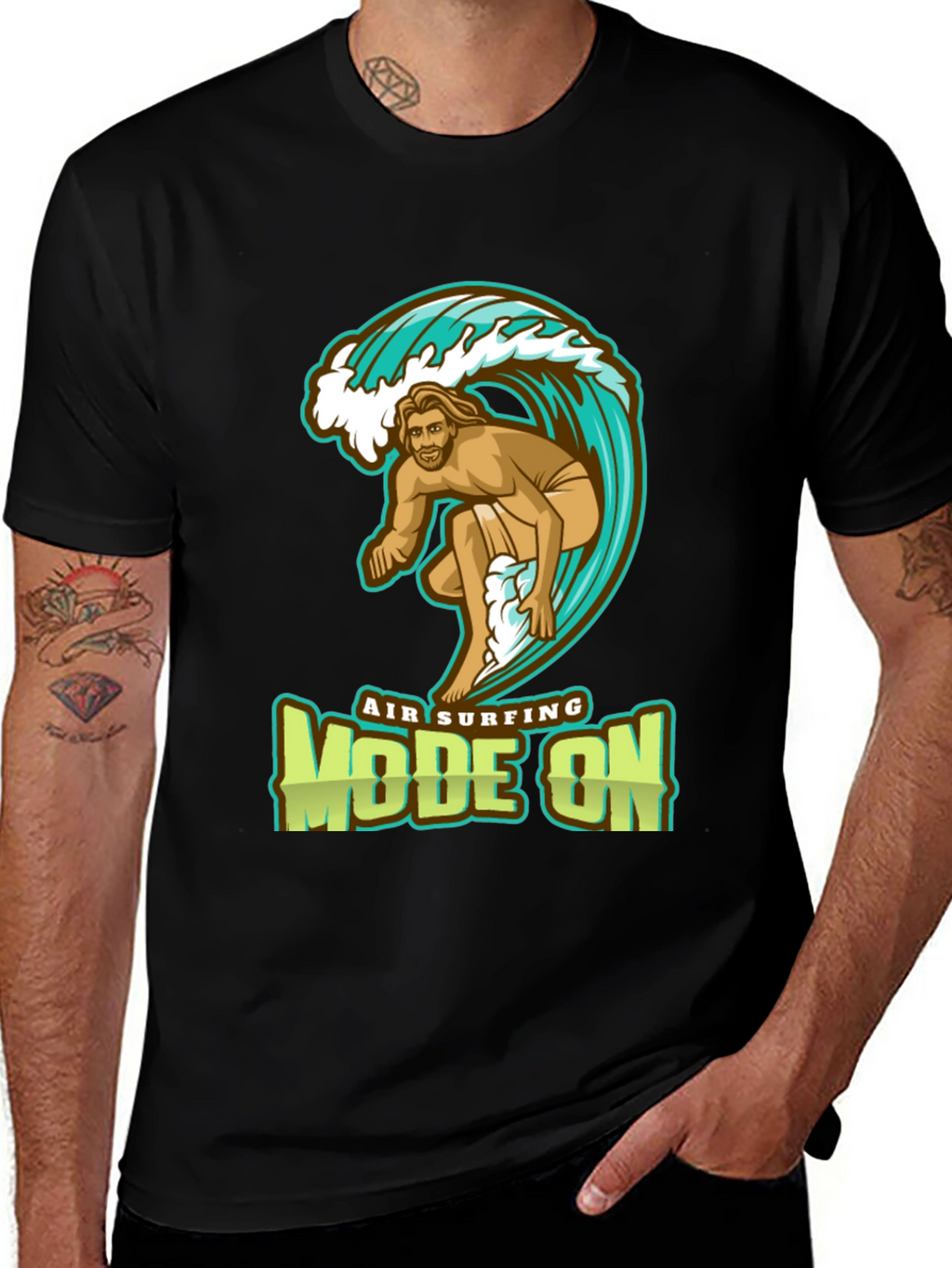 Air Surfing Mode On Graphic T-Shirt