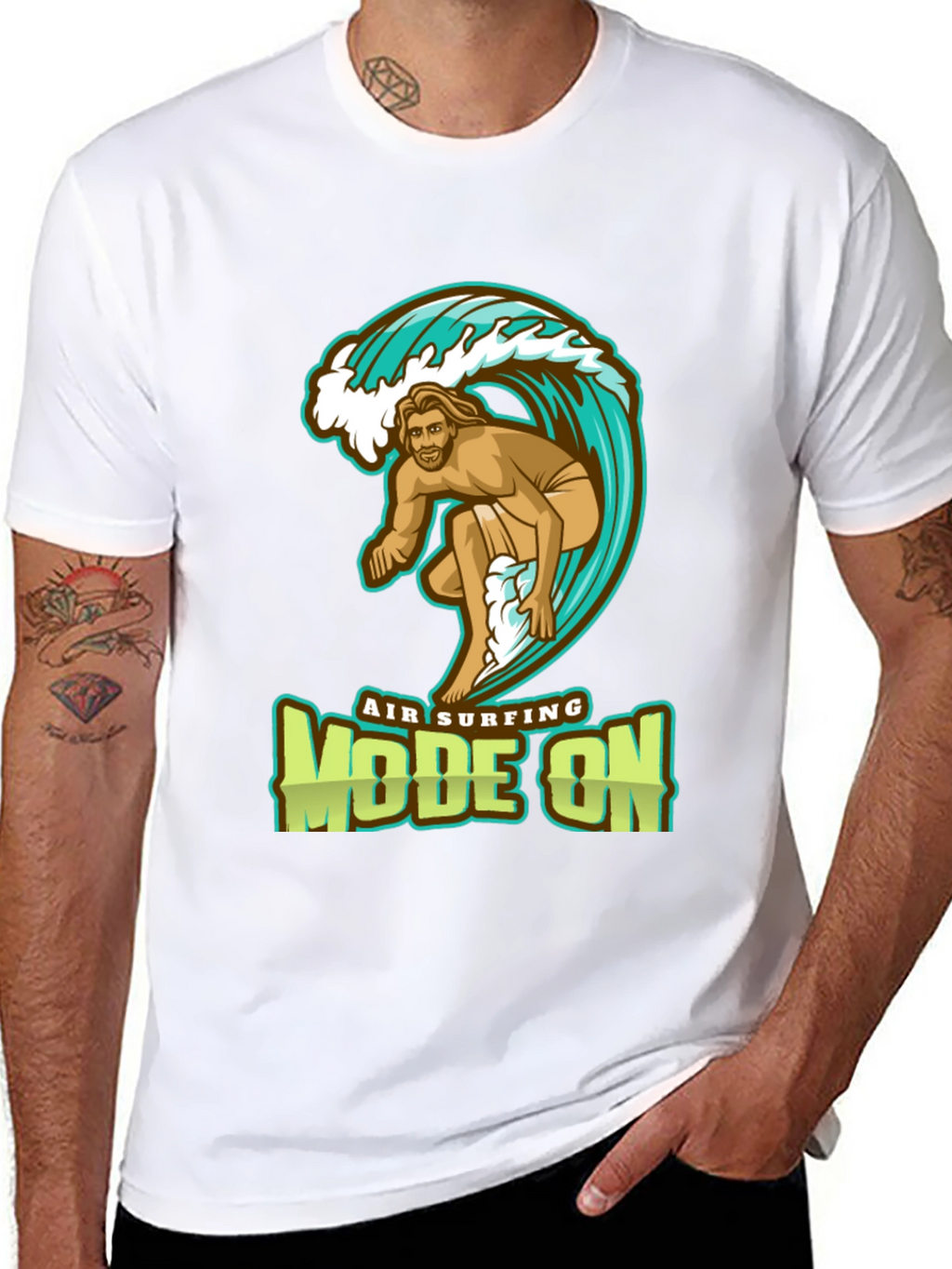 Air Surfing Mode On Graphic T-Shirt