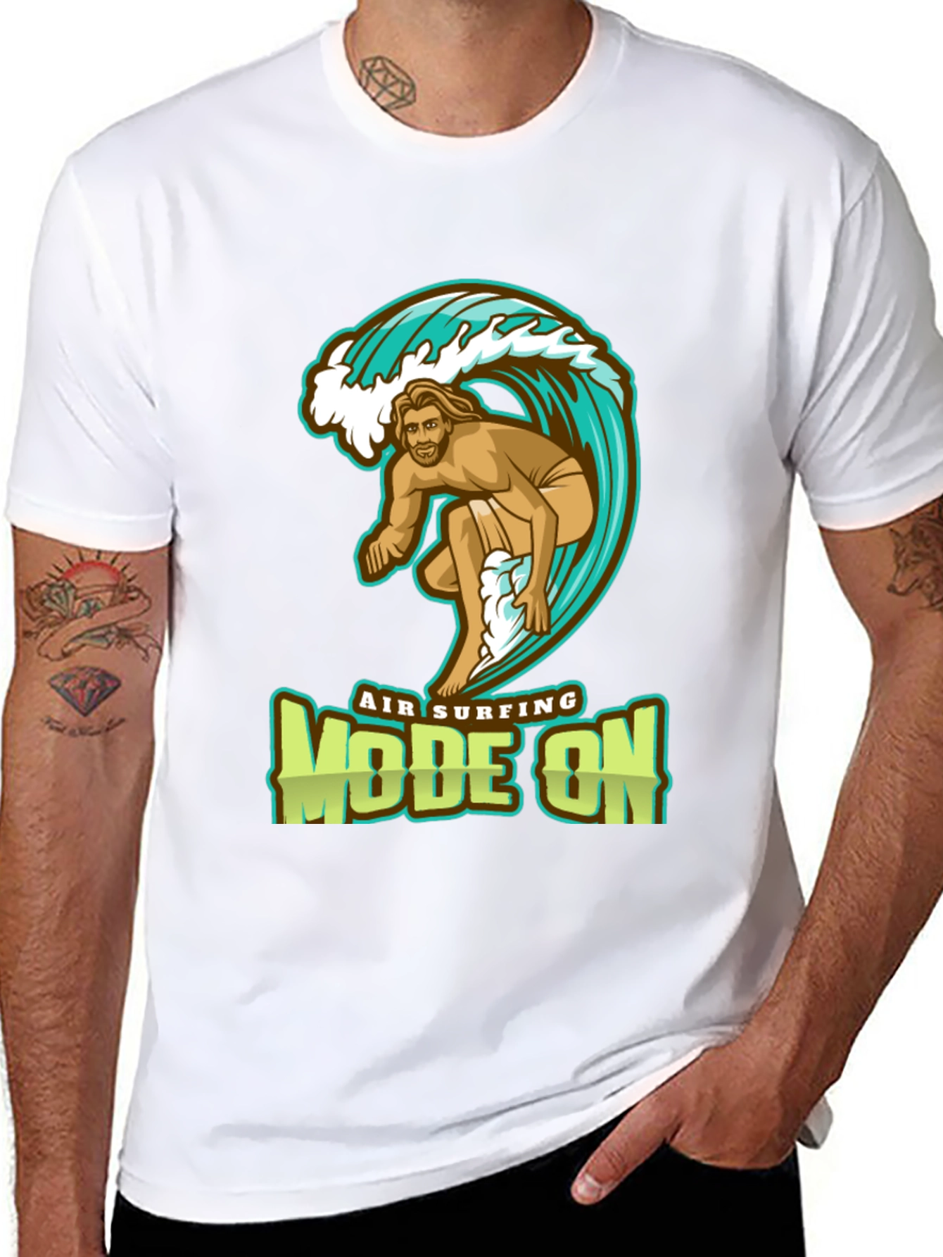 Air Surfing Mode On Graphic T-Shirt