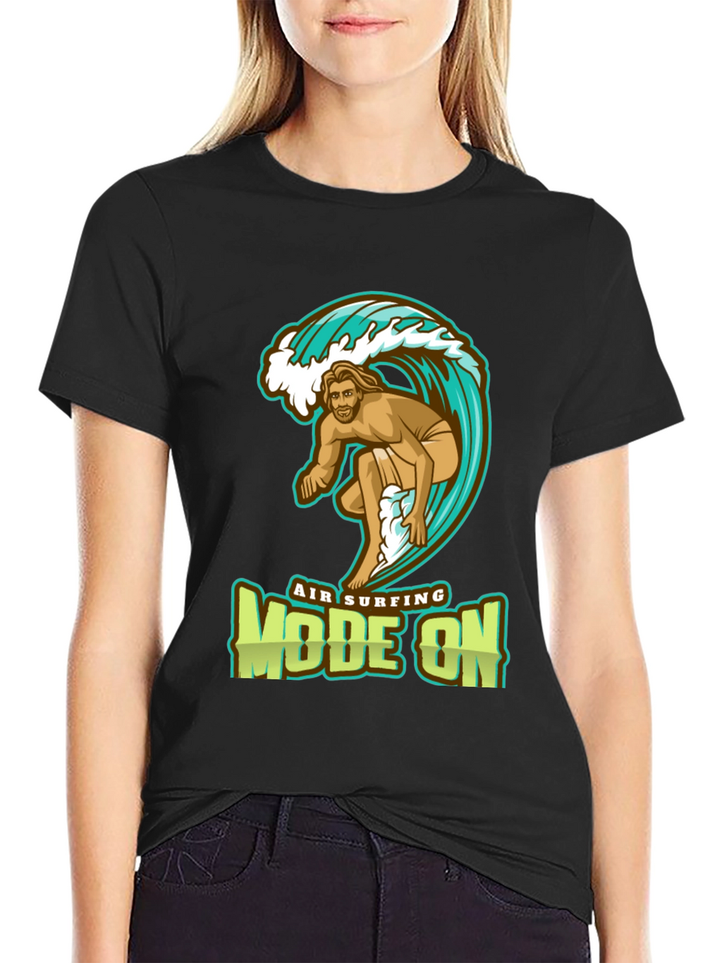 Air Surfing Mode On Graphic T-Shirt