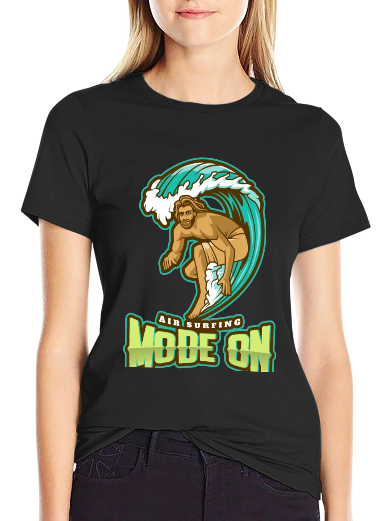 Air Surfing Mode On Graphic T-Shirt