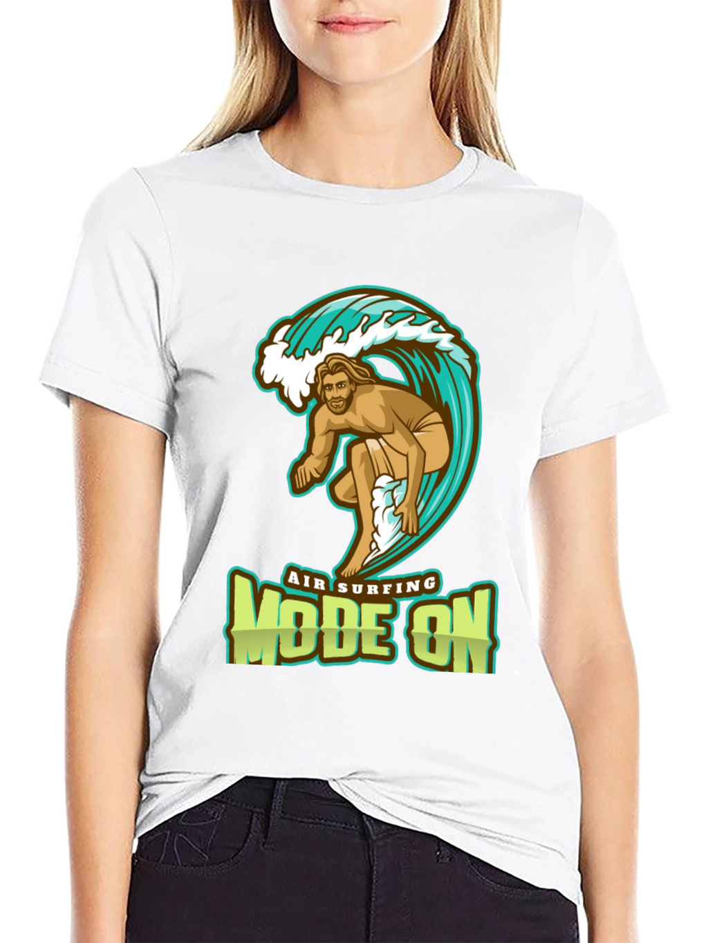 Air Surfing Mode On Graphic T-Shirt