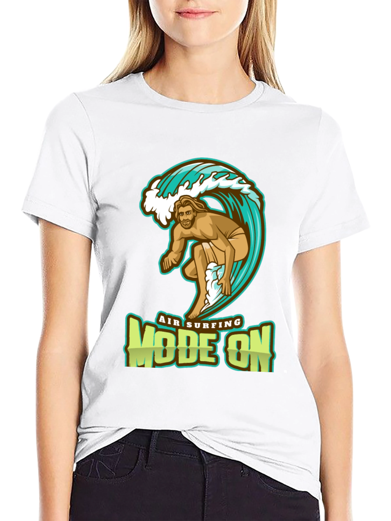 Air Surfing Mode On Graphic T-Shirt