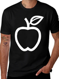 Black Apple Graphic T-Shirt