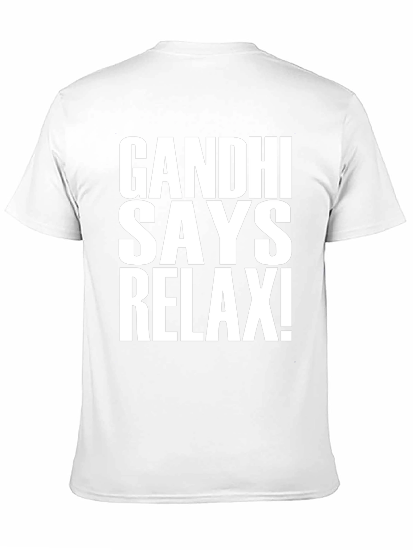 Gandhi Says Relax! Black Graphic T-Shirt