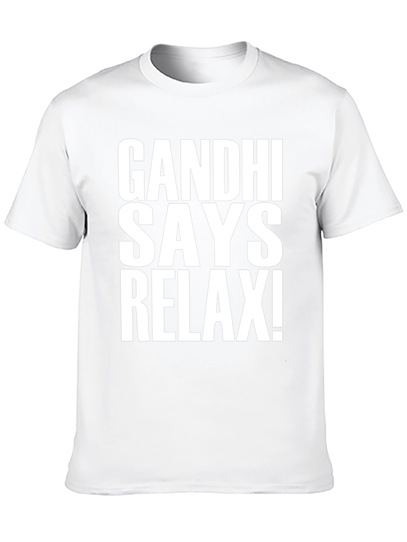 Gandhi Says Relax! Black Graphic T-Shirt