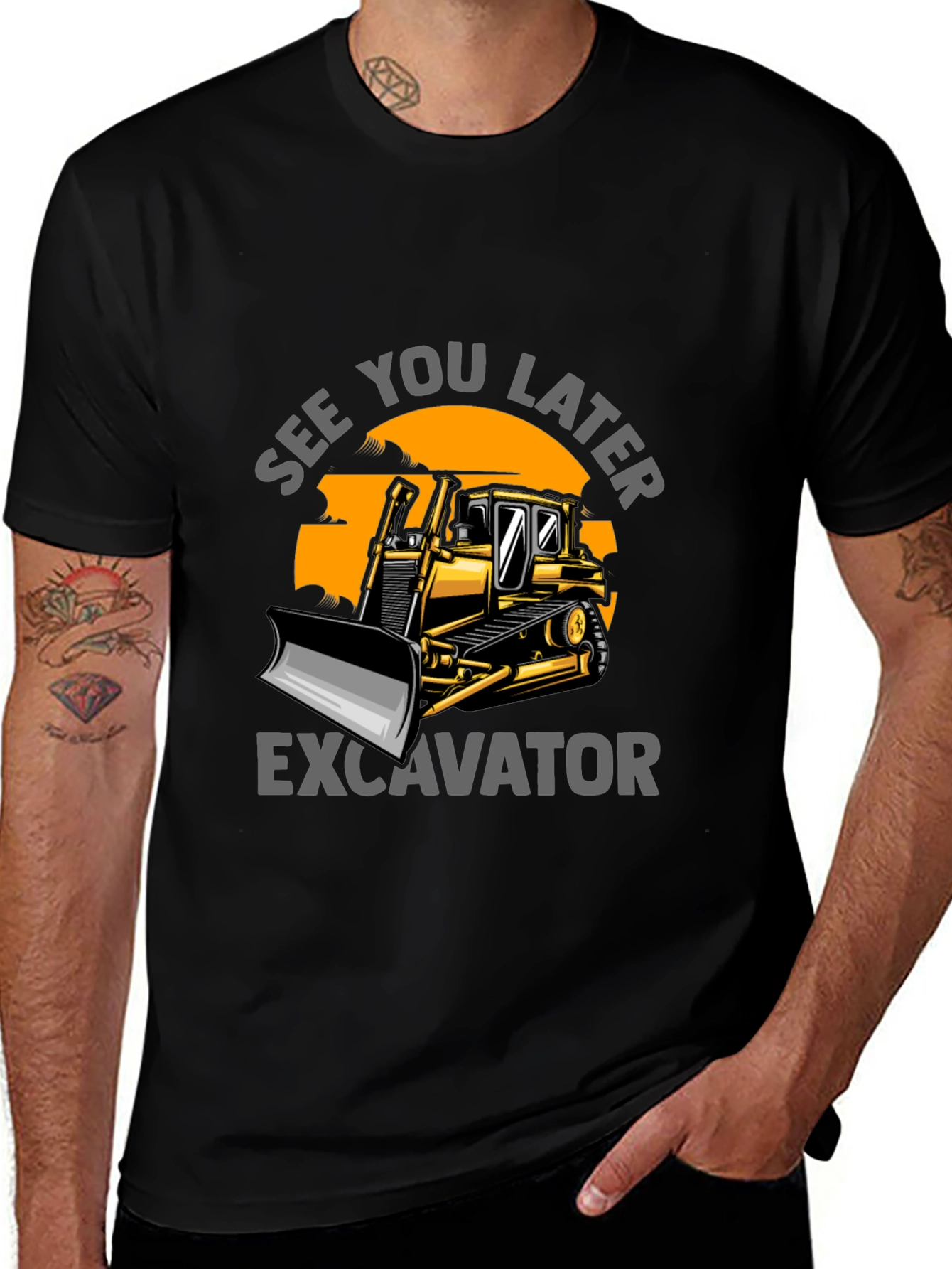 See You Later Excavator T-Shirt: Construction Humor