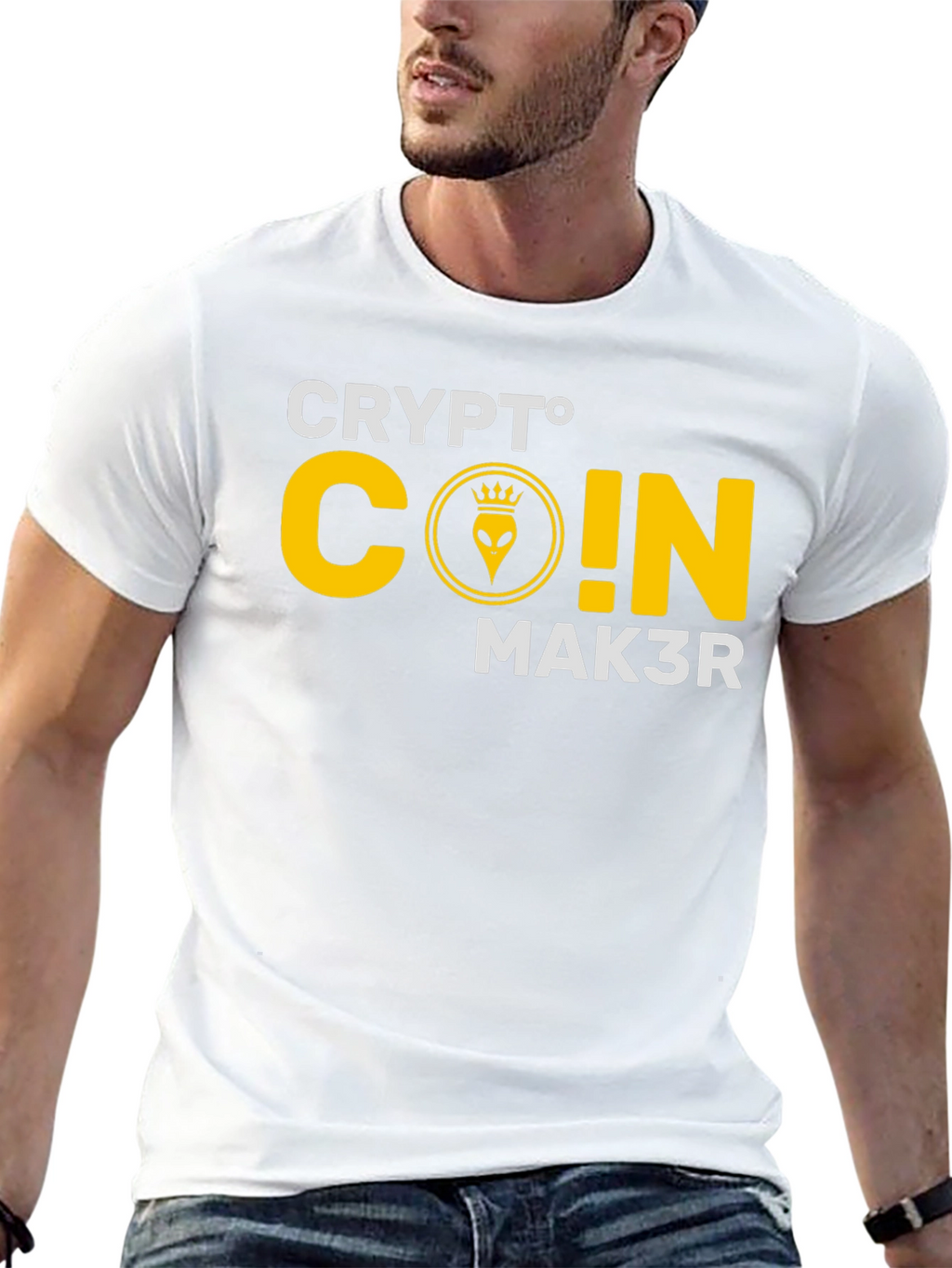 Crypto Coin Maker T-Shirt - Black Cotton Graphic Tee