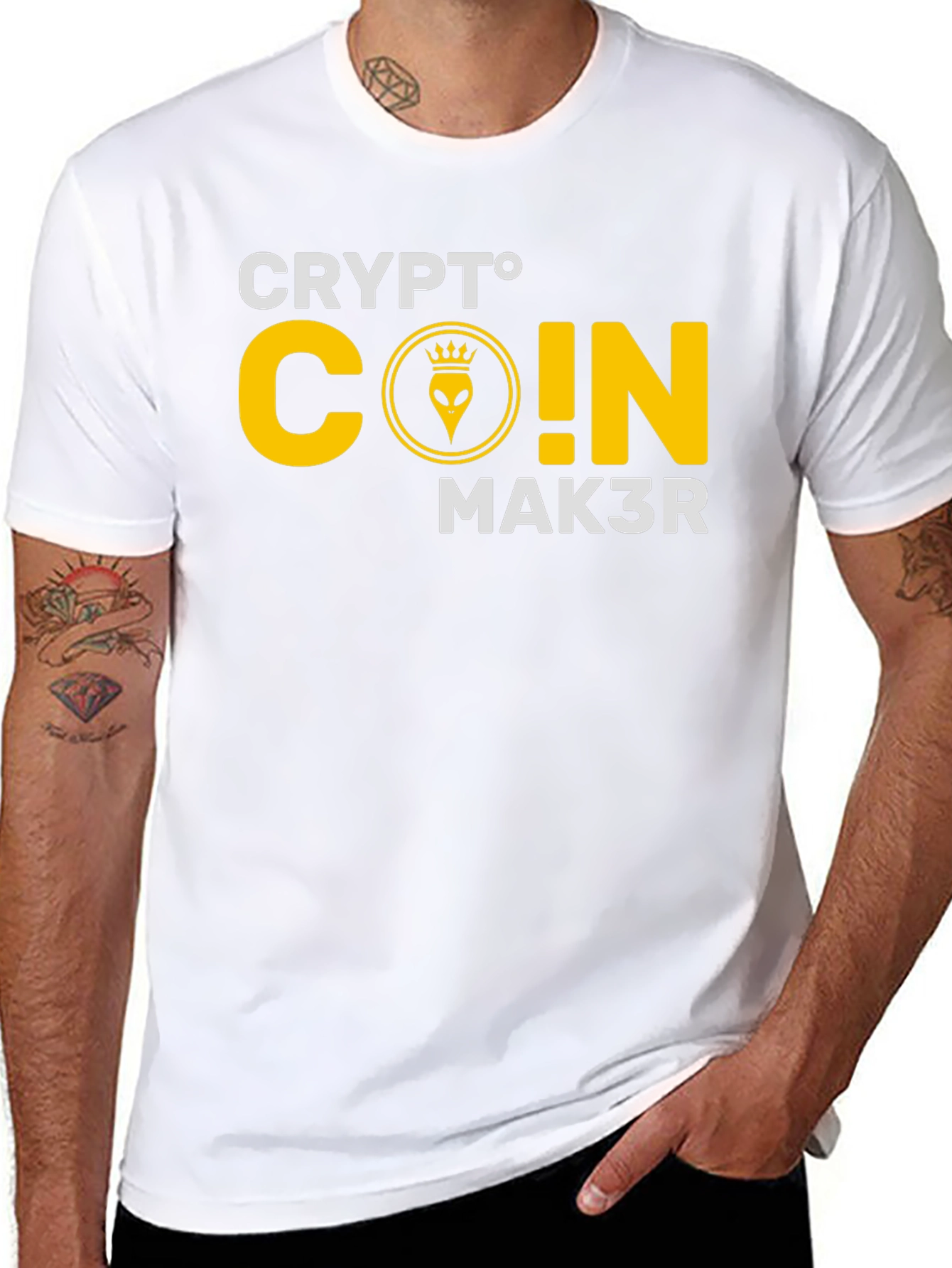 Crypto Coin Maker T-Shirt - Black Cotton Graphic Tee