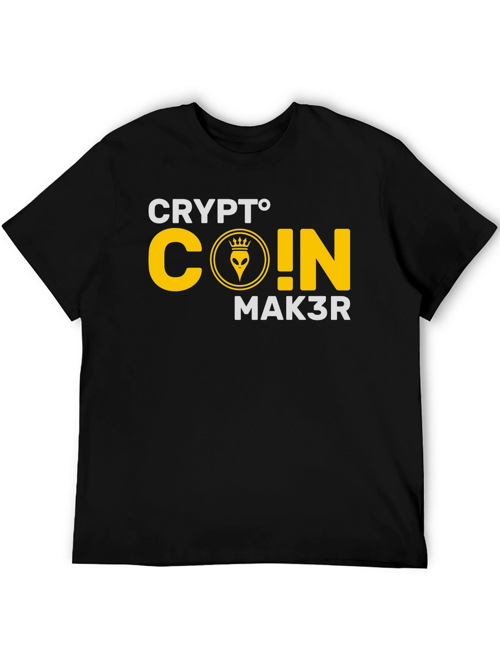Crypto Coin Maker T-Shirt - Black Cotton Graphic Tee