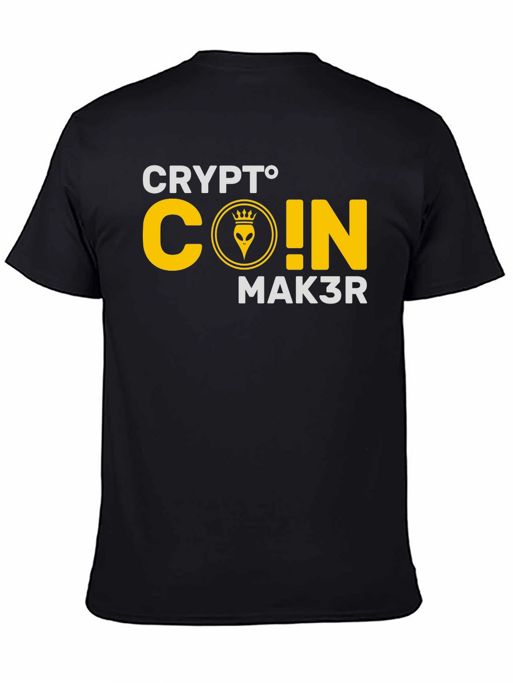 Crypto Coin Maker T-Shirt - Black Cotton Graphic Tee