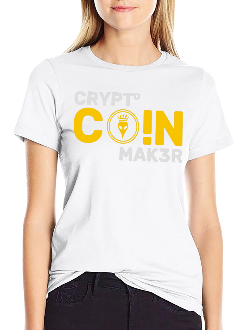 Crypto Coin Maker T-Shirt - Black Cotton Graphic Tee