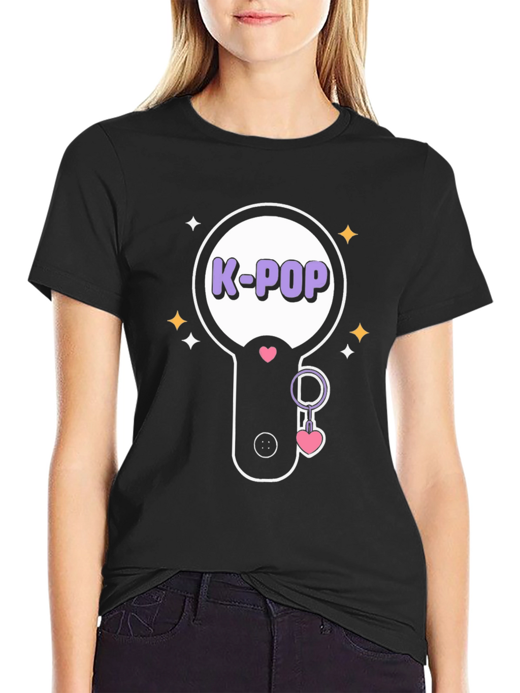 K-Pop Fan T-Shirt: Lightstick Design