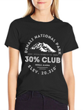 Denali National Park 30% Club Black T-Shirt