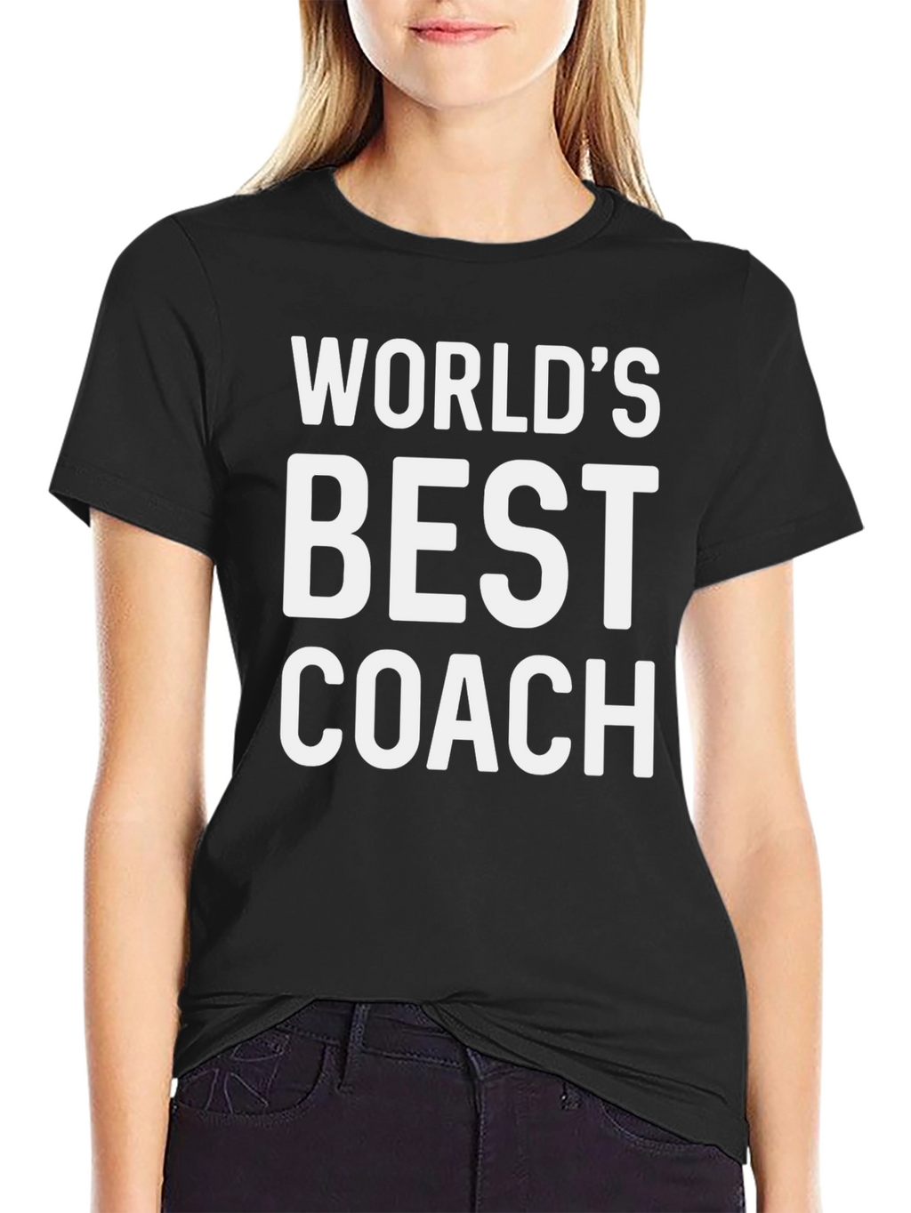 Worlds Best Coach Black T-Shirt