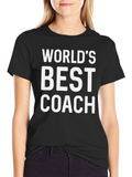 Worlds Best Coach Black T-Shirt