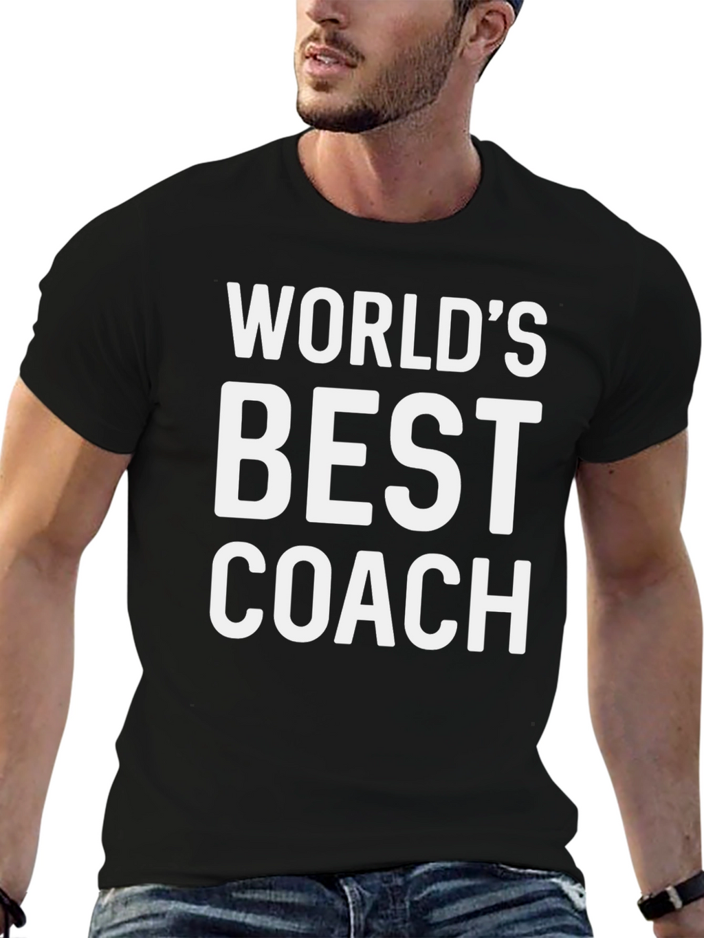 Worlds Best Coach Black T-Shirt