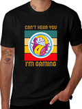 Cant Hear You Im Gaming Retro T-Shirt