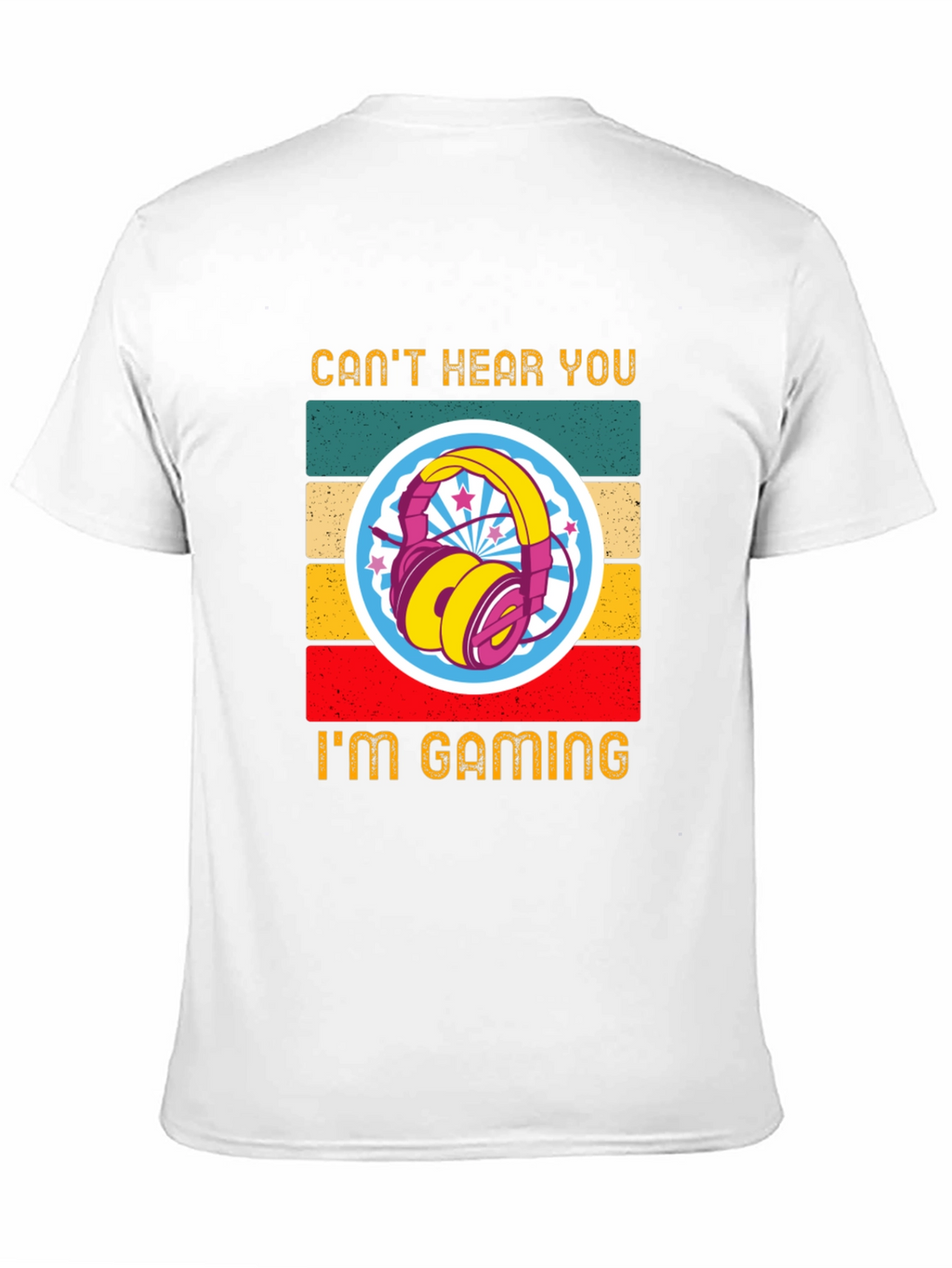 Cant Hear You Im Gaming Retro T-Shirt
