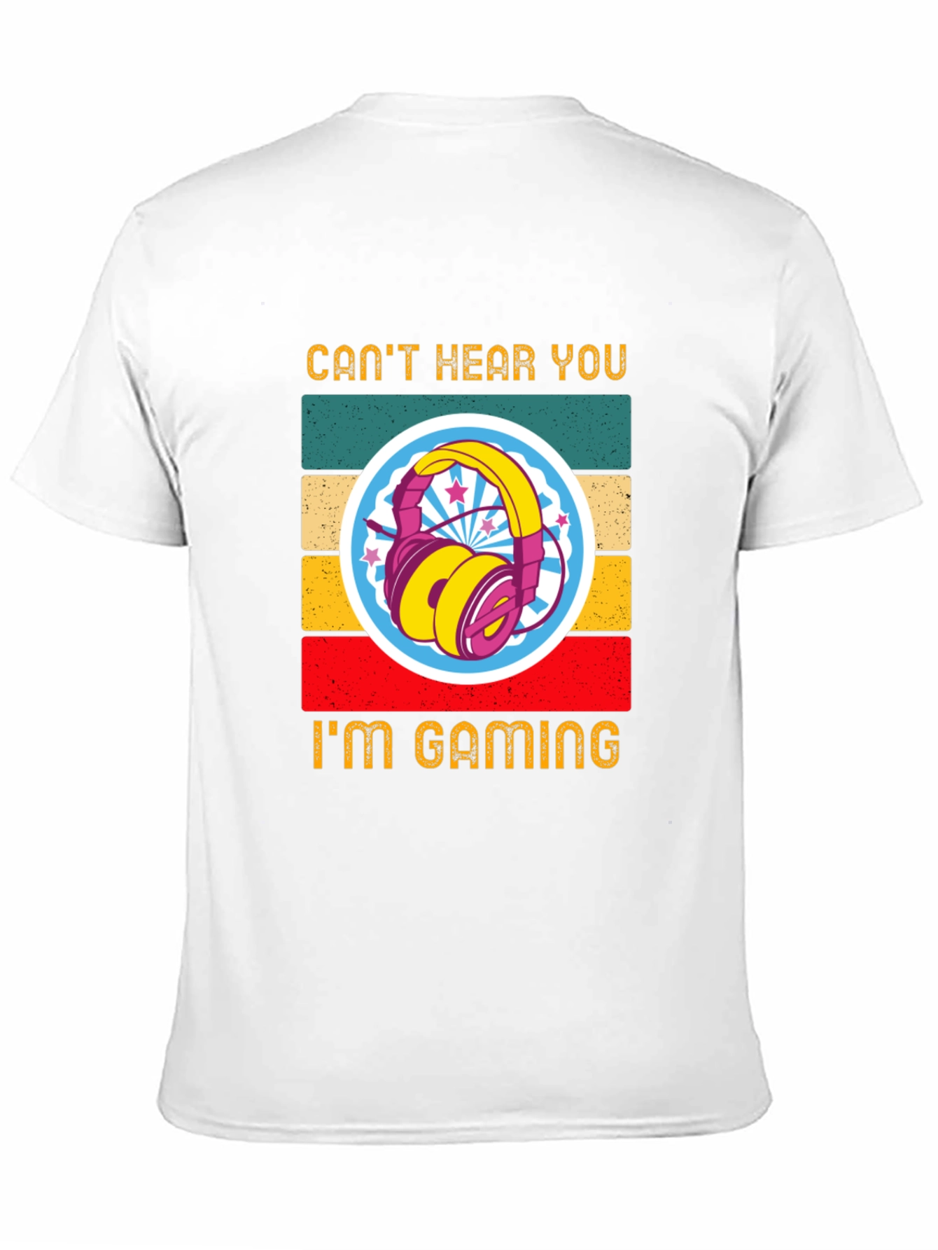 Cant Hear You Im Gaming Retro T-Shirt