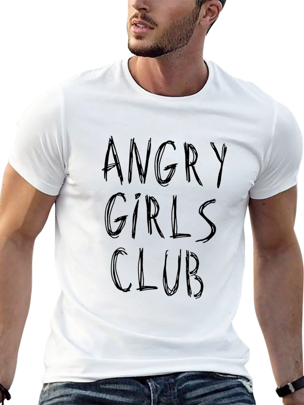 Angry Girls Club Tee - Edgy Graphic T-Shirt