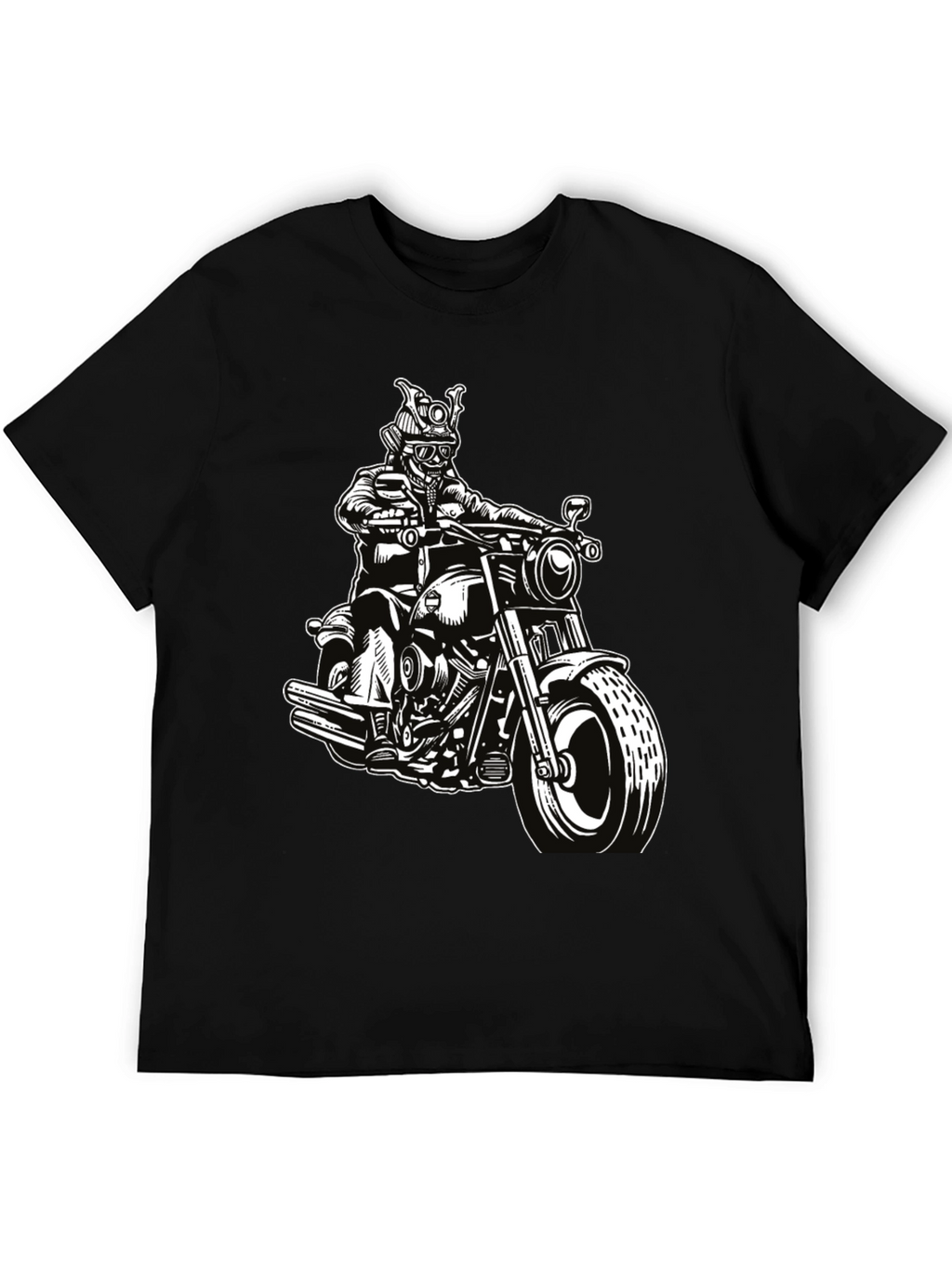Black Samurai Rider Graphic Tee