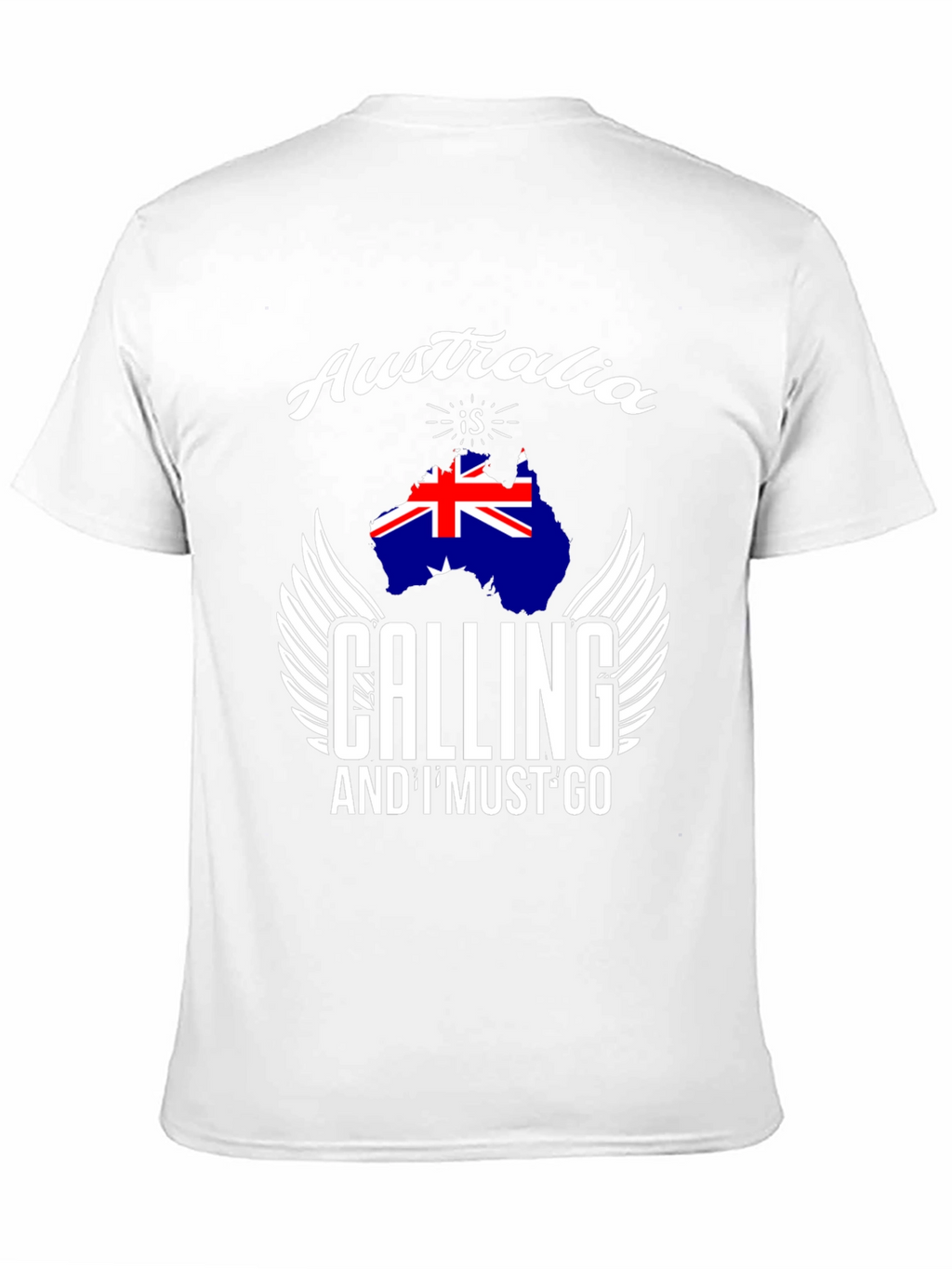 Australia Calling T-Shirt Black Cotton